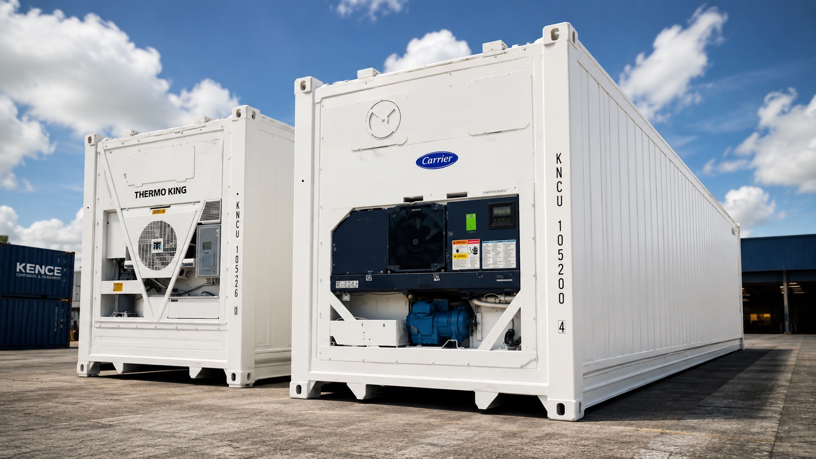 Refrigerated container for cold storage